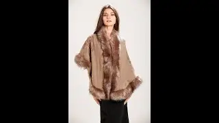 Central Chic Brown Fur Shawls Bridal Covers Winter Weddings Parties Bridesmaids Capes Coverups