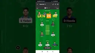MI VS LKN Dream team prediction #dreamteamprediction #todaydream11prediction #lknvsmidream11team #mi
