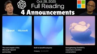 Reading OpenAI&rsquo;s Updates: GPT-5, Sensitive Chats, and the Future with Microsoft🎙️