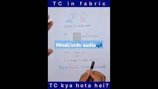 How to 🤔 calculate TC in fabric? | Thread Count Per Inch | #threadcount #ytshorts #Pen&PaperLogic