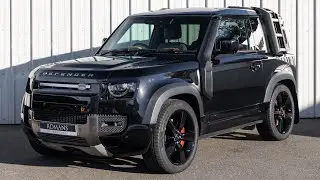 Land Rover Defender 90 X P400 2021 года &mdash; Santorini Black &mdash; внешний вид и интерьер