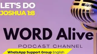 Let Us Practise Joshua 1v8 | WhatsApp Support Group | English 