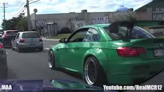 Liberty Walk Widebody BMW M3 and Nissan GT-R R35 Cruising in Ocean City, MD