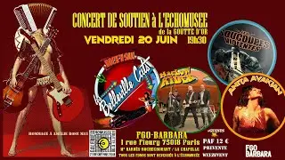 Concert de soutien &agrave; @galerieechomusee &agrave; @fgobarbara vendredi 20 juin 2025