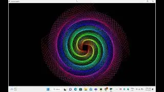 Rainbow Spiral in Python Turtle Library(code included)