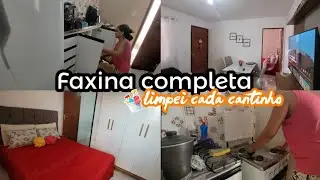 FAXINA COMPLETA/ LIMPEI OS ARMÁRIOS/ TROQUEI OS LENÇOIS/ FICOU TUDO LIMPINHO E CHEIROSO 
