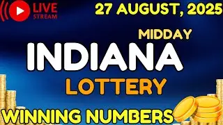 Indiana Midday Lottery Results For - 27 Aug, 2025 - Daily 3 - Daily 4 - Powerball - Mega Millions