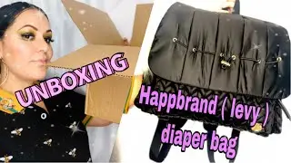 Unboxing my #Happbrand levy diaper bag / first impressions / 2020 ( is it worth the  💴 ???