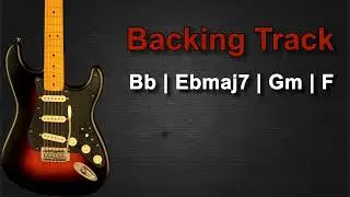 Pop Rock Ballad Guitar Backing Track in Bb Major | 66 BPM |