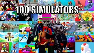I Play 100 Roblox Simulator Games
