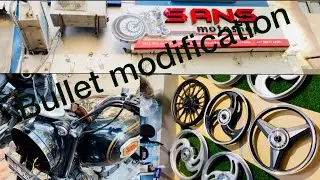 Bullet stendard 350 modification | अब लग रही हे bullet |karol bagh |#viral #bullet #modified