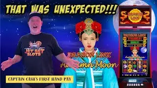 At Hollywood Casino, Captain Cash hit his first-ever hand pay on Dragon Link Autumn Moon! 💰