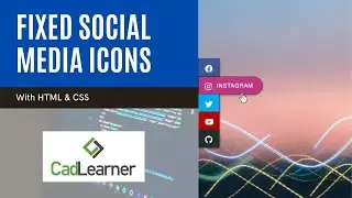 Fixed Social Media Sidebar with HTML and CSS