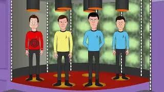 Eddie Izzard - Star Trek (Animated) Transporter Room