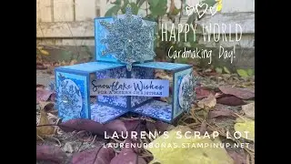 Stampin' Up So Many Snowflakes Cube Box Tutorial