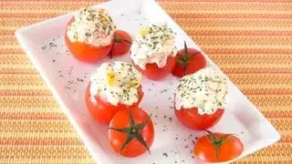 Bite-Size Tomato Cup Sushi (Recipe) ひとくちトマトカップ寿司 (レシピ)