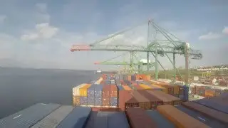 Timelapse - Entering Port of Halifax & Cargo Operations [4K]