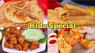 4 weekend special snacks (UNIQUE & EASY), Kids special snacks | Kids Lunch Box Idea | Tea Time Snack