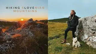 Hiking Slovenian Alps / sunrise, beautiful views / artistic sun