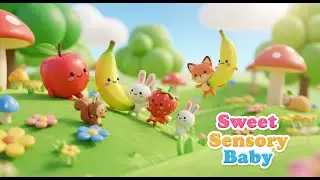 Baby Sensory Park Play 🍊with Fruits and Animals 🧸
