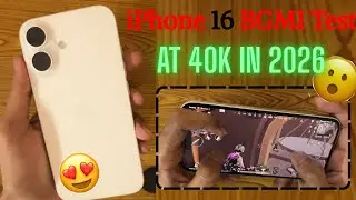 iPhone 16 BGMI Test at 40k😮 for 2026 | Best for Gaming in 2026 💀