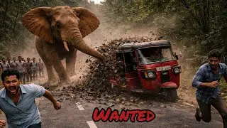 &ldquo;Panic on the Jungle Highway: Wild Elephant Charges at Tuk-Tuk!&rdquo;#ElephantAttack #JungleHighway