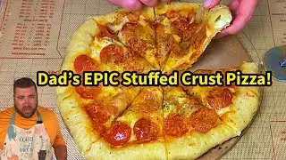The BEST Homemade Stuffed Crust Pizza EVER! 🍕 (Better Than Delivery!)