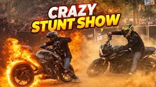 Stunt show in Patna 🔥|| Crazy stunts in Bajaj Event 😱 Vlog 01