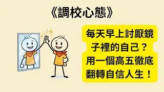 每天早上都討厭鏡子裡的自己？《調校心態》《The High 5 Habit》教你一個簡單動作，徹底改變人生自信與快樂！💪✋ 從自恨到自愛的奇蹟轉變