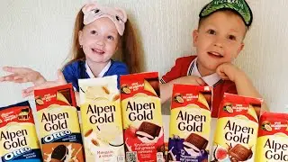 Alpen Gold ЧЕЛЛЕНДЖ Кто выиграет МИЛЕНА FOX или СЕМЁН и отгадает больше вкусов? #alpengoldchallenger