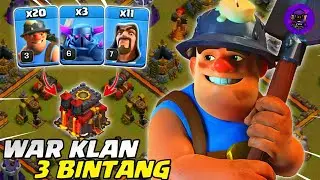WAR SANTAI TAPI RATA! KOMBO PEKKA + WIZARD + MINER- STRATEGI TH 10 | COC INDONESIA