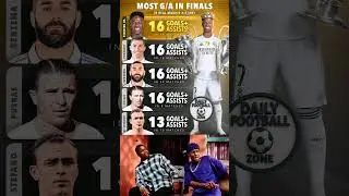 Vinicius Jr. is now Real Madrid&rsquo;s all-time leader for Goals+Assists in finals #vinicius #realmadrid