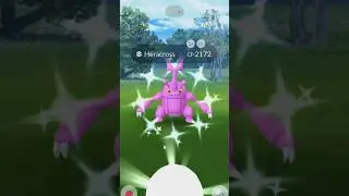 SHINY HERACROSS!! MEGA RAID SPECIAL |POKEMON GO POKEGENIC SHORTS|
