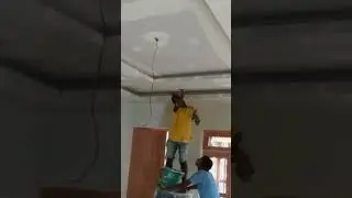 Apply wall putty in wall and false ceiling.#foryou #houseconstructioninnepal2storey #home #civil❤️🇳🇵