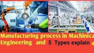 Manufacturing process /5 types explain /Classification of manufacturing process