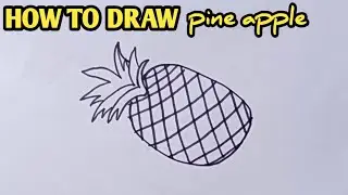 How to draw pineapple | stepbstep | Draw some dreams #drawing #pineapple #Drawsomedreams #stepbystep