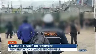 Agencia Metropolitana de Control clausuró centro de rehabilitación al norte de Quito