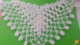şal ve şal yapımı  örgü şal modeli tığ işi crochet kolay şal