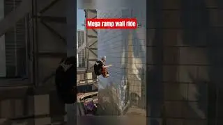 Mega ramp wall ride gap #skate #skate4 #shorts