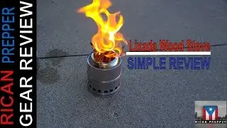 ✓Lixada Portable Stainless Steel Gasifier Wood Stove