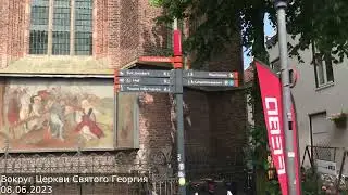 Вокруг церкви St George's Church (Sint-Joriskerk) в центре Амерсфорта08 06 2023