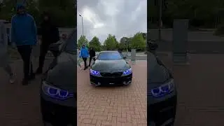 Modified BMW with RGB colour changing halo lights!!🔥