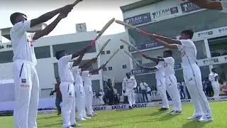 Angelo Mathews special entry during his last match retirement from test cricket ban vs Sri Lanka