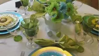 Spring Breakfast Tablescape