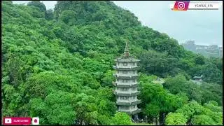 Xa Loi Tower is the tallest building on marble mountain,Vietnam. #vietnam #drone 