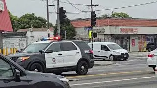 LAPD South Traffic Division Unit Responding Code 3