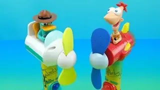 PHINEAS AND FERB CANDY FAN WITH PERRY THE PLATYPUS