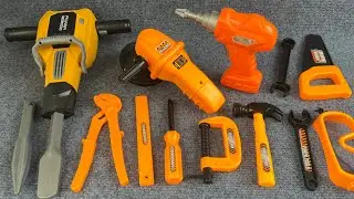 9-Minute Unboxing: Construction Tools - Electric Screwdriver, Winch, Nut Set  ASMR | Toy Review