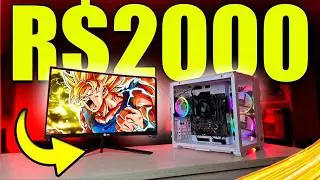 MELHOR PC Gamer Barato 2024 até 2000 Reais (Montagem e Testes ATUALIZADOS 2024)