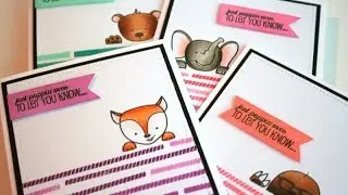We've Moved Cards with Create a Smile Stamps